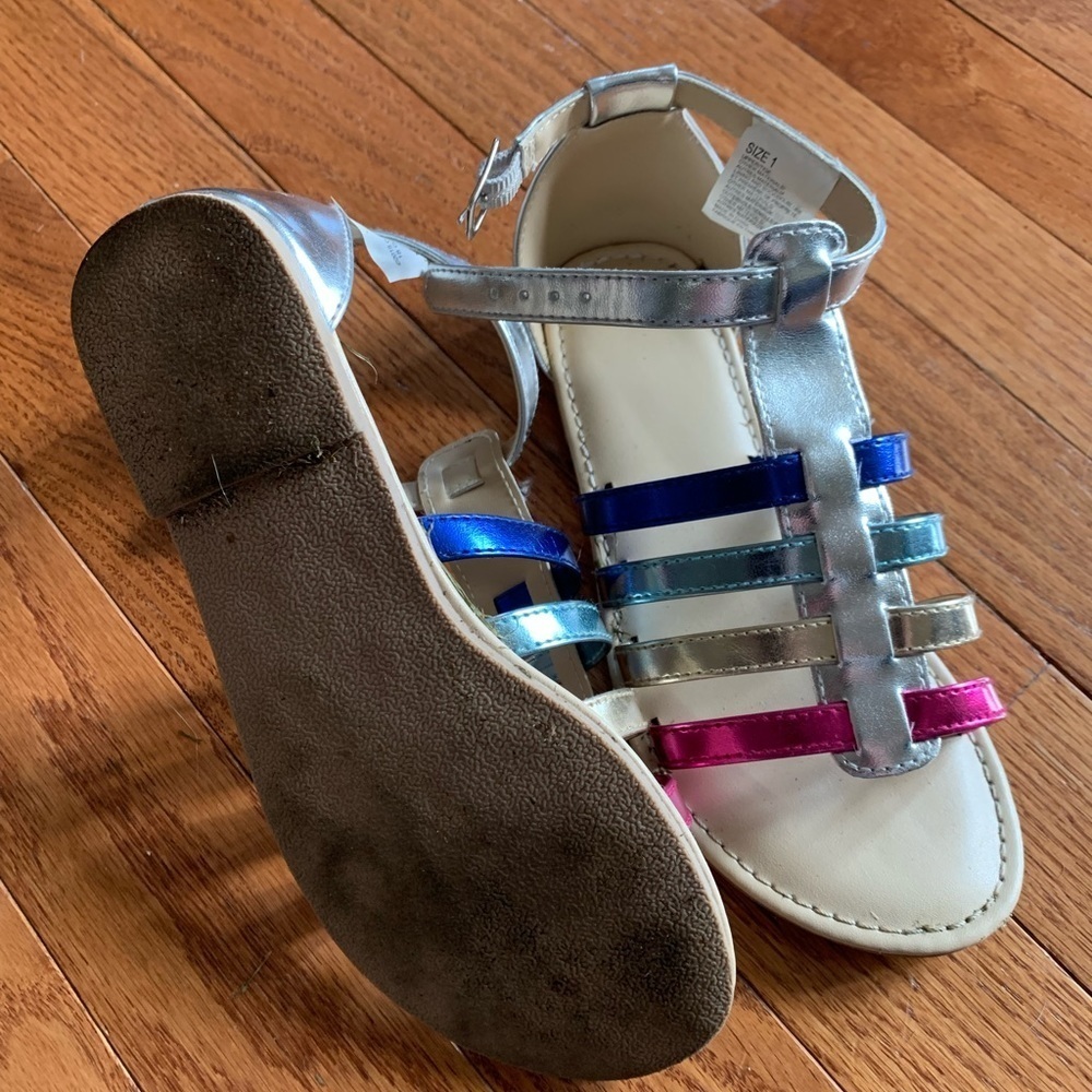 Gymboree silver sandals size 1 - Picture 4 of 4